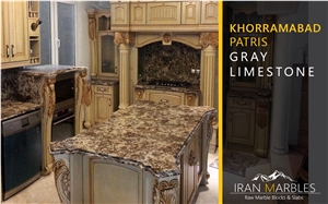 Patris Gray Limestone Slabs